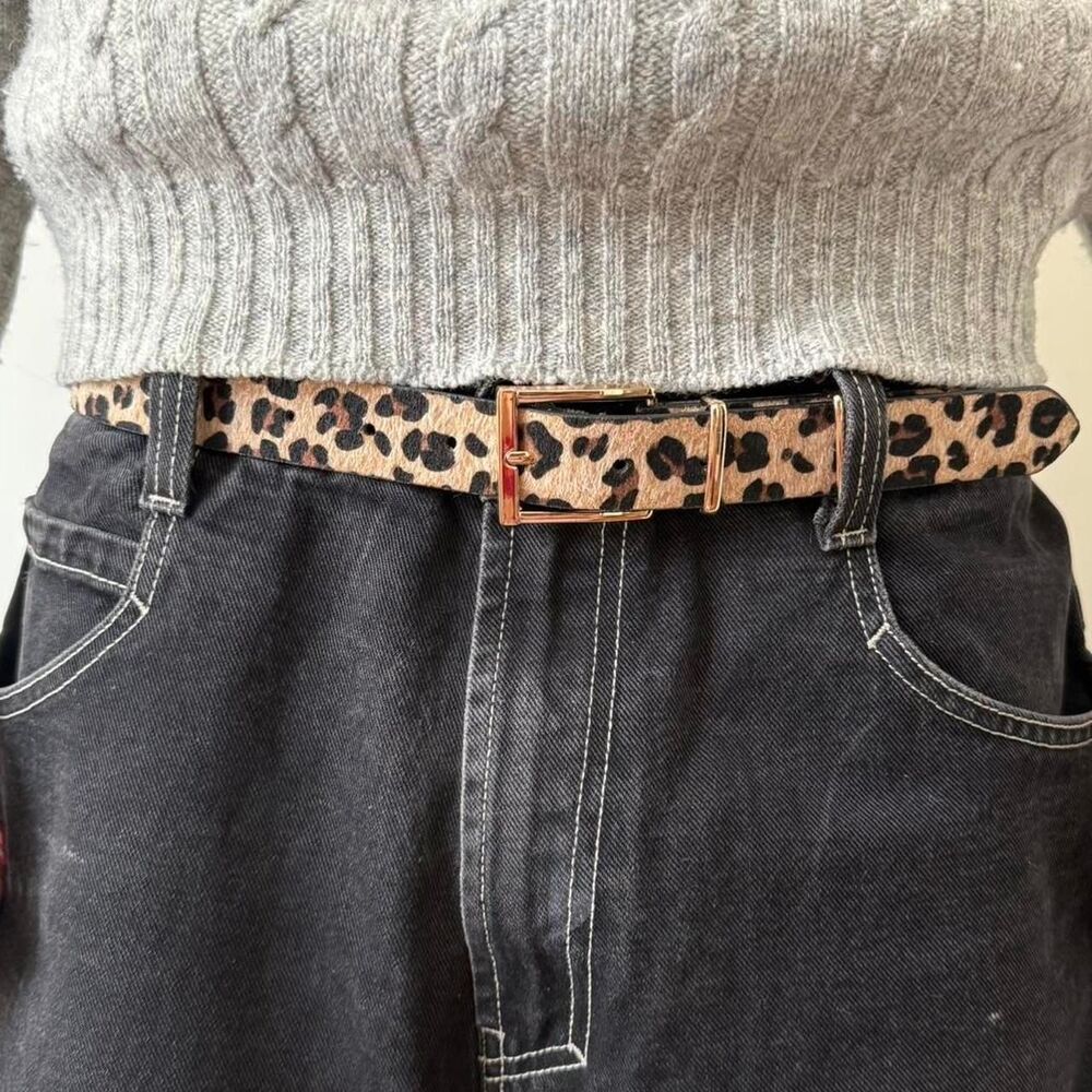 Unbranded Men's Grey and Brown Belt